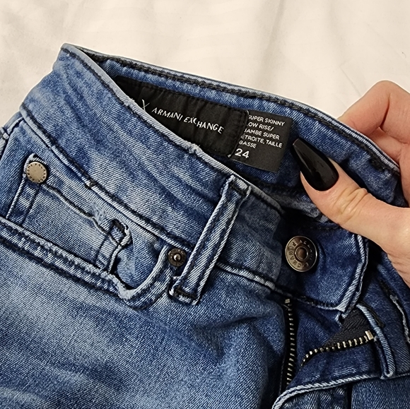 Armani Exchange Low Rise Skinny Jeans - Picture 4 of 6